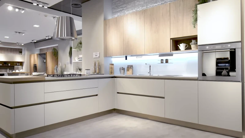 Quartz and granite kitchen countertop installation showcasing durable, low-maintenance material options in Portland