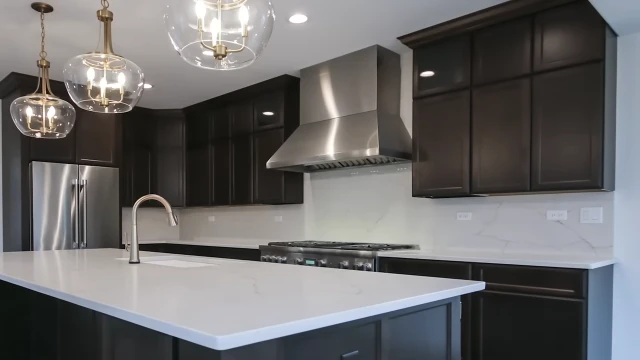 Alberta Arts District bungalow kitchen with custom cabinetry